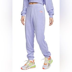 Nike retro femme terrycloth joggers purple
